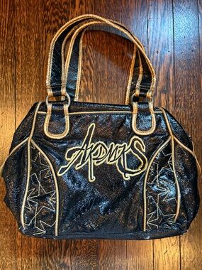 Y2K Akdmks Black Bowler Bag
